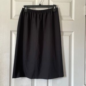 Vintage vtg black poofy skirt dress slip undergarment stretchy waistband sz 10